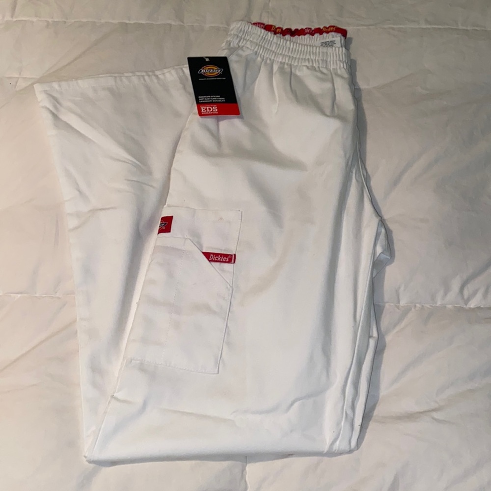 NWT Dickies White Scrub Pants